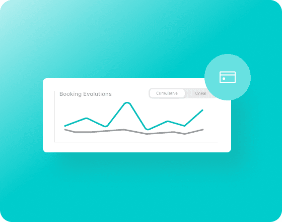 grafico de alquiler vacacional en el software de avantio